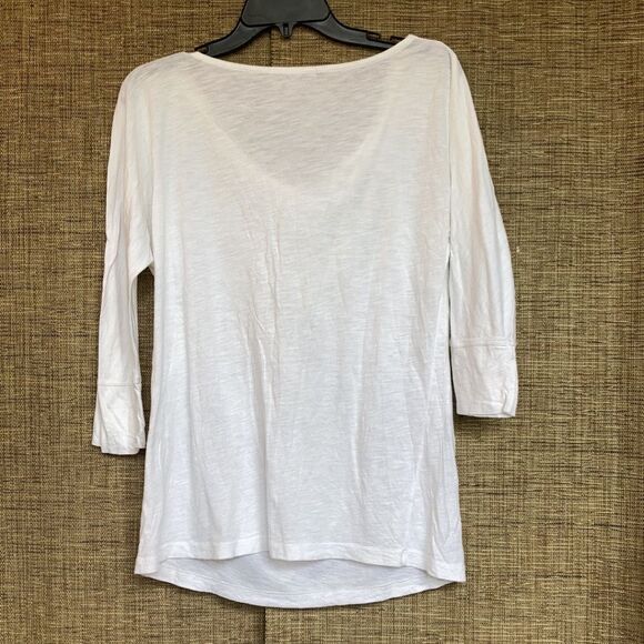 GAP white cotton blend long sleeve tee - Picture 5 of 5